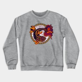 Colorful Decorative Koi Fish Art Crewneck Sweatshirt